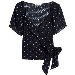 Madewell Ruffle Sleeve Top Wrap Blouse
Shirt Floral